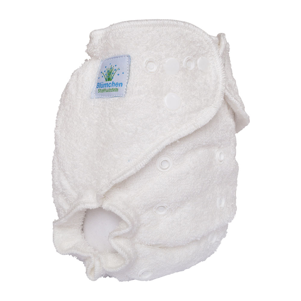 2nd quality Blümchen Kuschel diaper Organic Cotton OneSize (3-16kg)